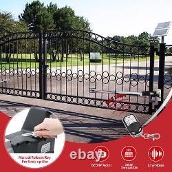 ALEKO Gate Opener for Dual Swing Gates up to 36 ft and 1760 lb Back Up Kit