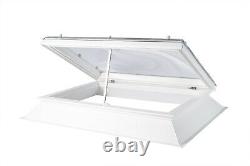 Roof Window Rooflight Flat Roof Coxdome Double Glazed Electric Opening + Kerb
